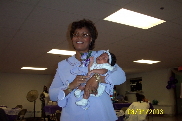 Elaine Boks McCormick and her newborn granddaughter